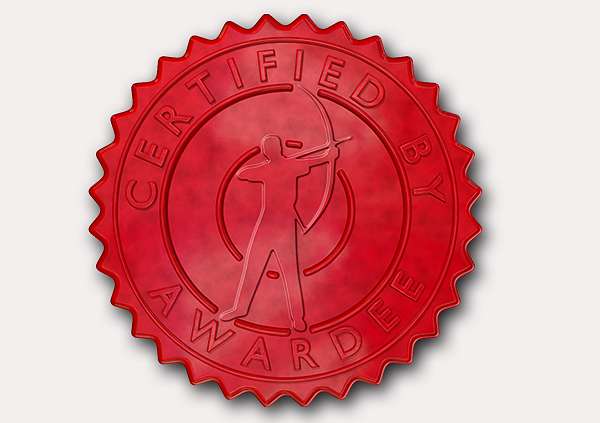 certificate-template-archery-modern-3-grey-gasr Image