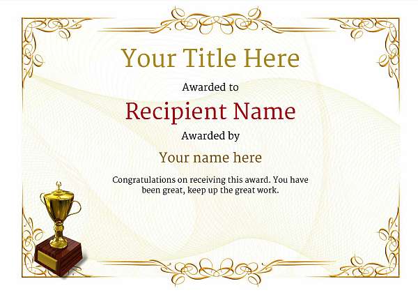 certificate-template-ballet-classic-2yt2g Image