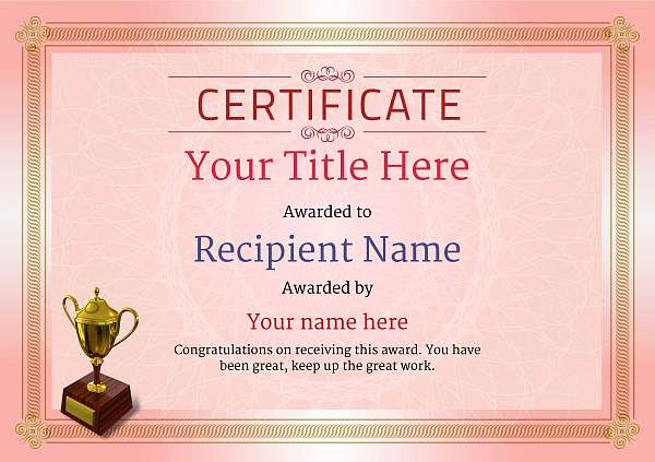 certificate-template-ballet-classic-4rt3g Image