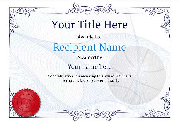 certificate-template-basketball-classic-2bbsr Image