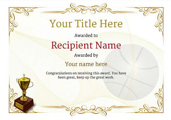 certificate-template-basketball-classic-2yt2g Image