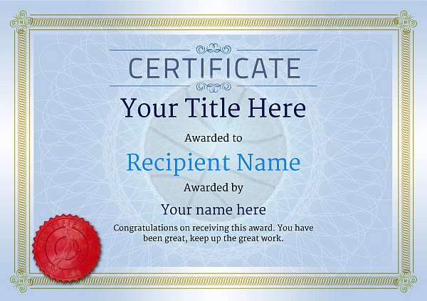 certificate-template-basketball-classic-4bbsr Image