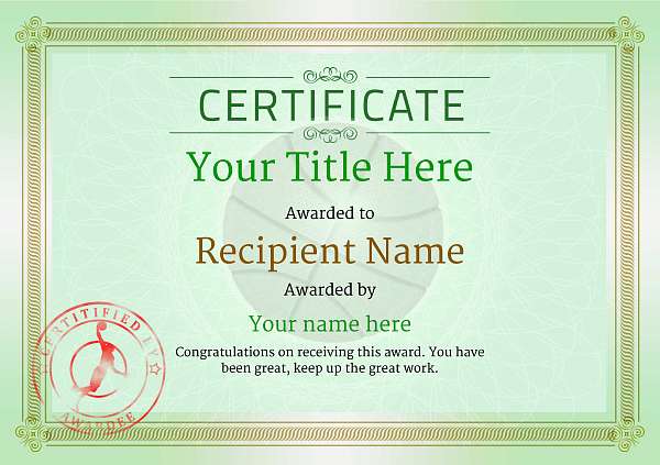 certificate-template-basketball-classic-4gbsr Image