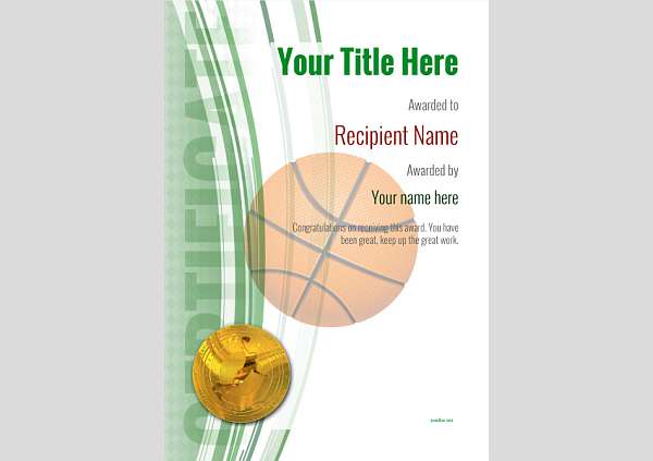 certificate-template-basketball-modern-1gbmg Image