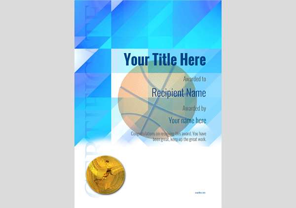 certificate-template-basketball-modern-2bbmg Image