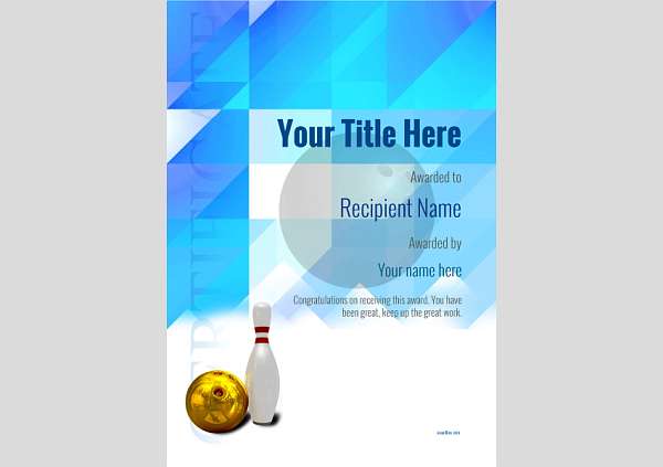 certificate-template-bowling-modern-2bbnn Image