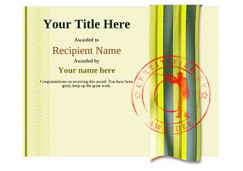 Free Clay Shooting Certificate templates. Add Printable Badges &amp; Medals