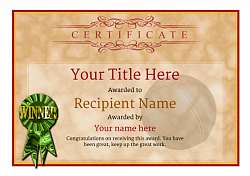 Free Cricket Certificate templates - Add Printable Badges & Medals