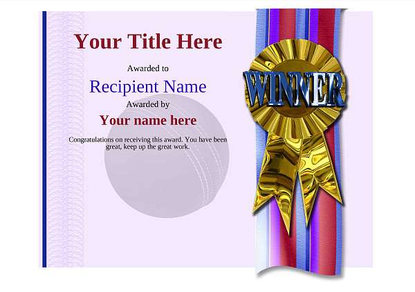 certificate-template-cricket-modern-4dwrg Image