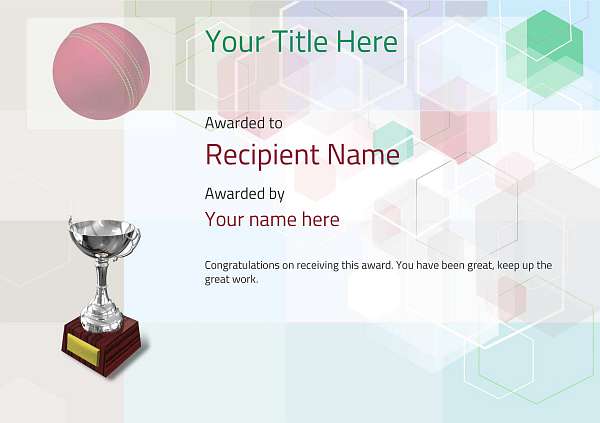 certificate-template-cricket-modern-5dt6s Image