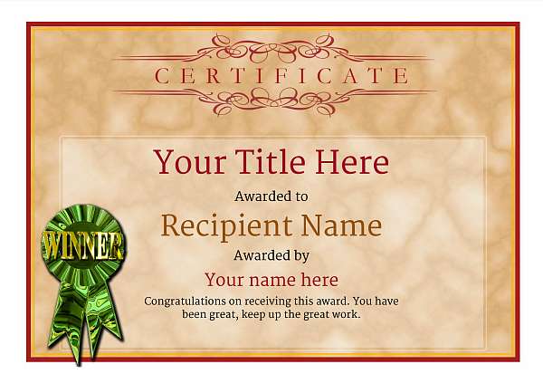 certificate-template-dressage-classic-1dwrg Image