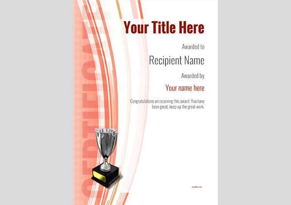 certificate-template-dressage-modern-1rt5s Image