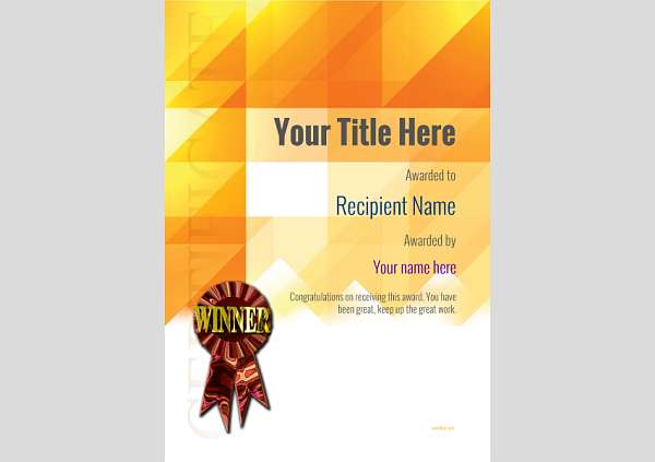 certificate-template-dressage-modern-2dwrr Image