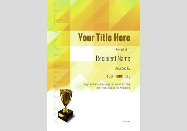 certificate-template-dressage-modern-2yt5g Image