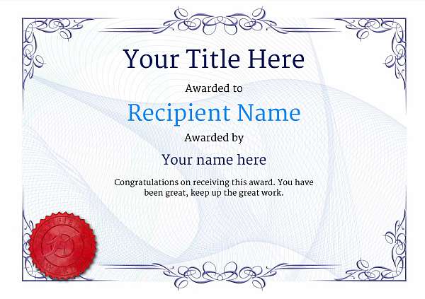certificate-template-fencing-classic-2bfsr Image