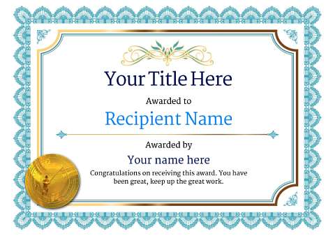 Free Fishing Certificate templates - Add Printable Badges &amp; Medals