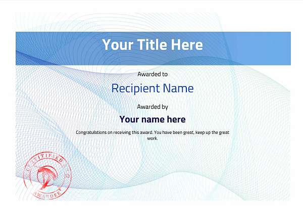 certificate-template-fitness-modern-3bfsr Image