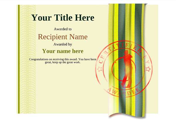 certificate-template-golf-modern-4ygsr Image