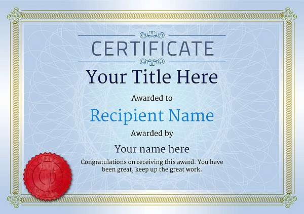 certificate-template-gymnastic-rings-classic-4bgsr Image