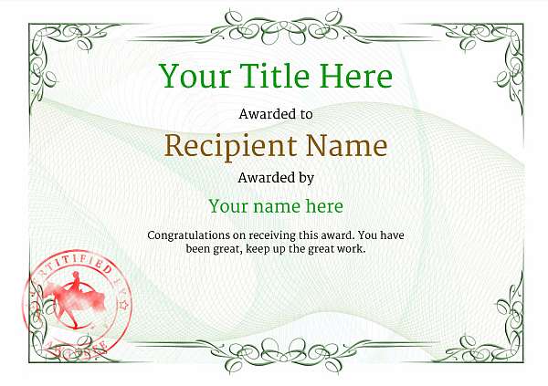 certificate-template-horse-riding-classic-2ghsr Image