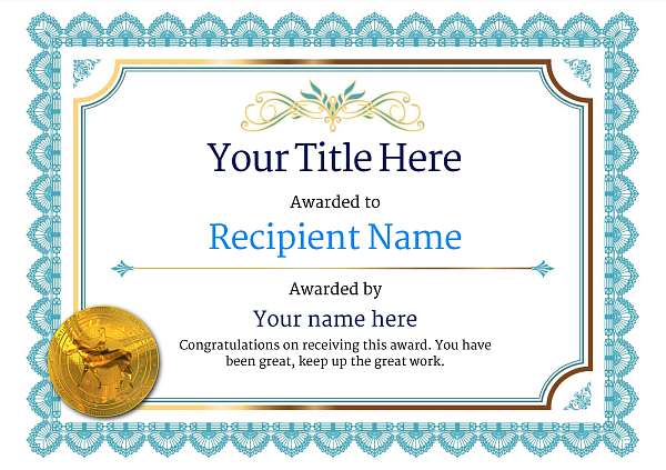 Free Horse Riding Certificate templates Add Printable Badges & Medals