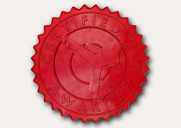 certificate-template-martial-arts-classic-2-grey-bmsr Image
