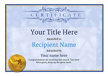 Free Pool or Snooker Certificate templates inc Printable Badges &amp; Medals