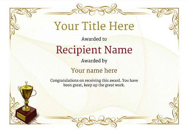 Free Pool Or Snooker Certificate Templates Inc Printable Badges Medals