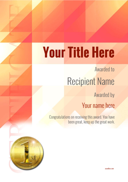Free Pool or Snooker Certificate templates inc Printable Badges & Medals