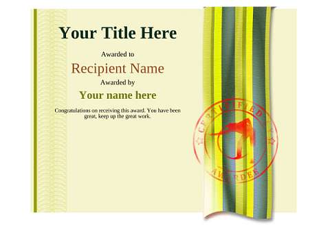 Free Pool or Snooker Certificate templates inc Printable Badges &amp; Medals