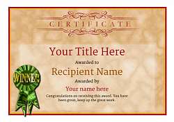 Free Rifle Shooting Certificate templates - Add Printable Badges &amp; Medals