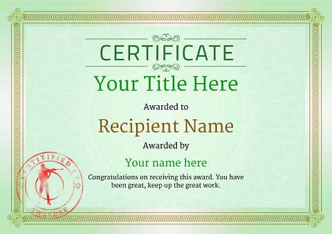 Free Rifle Shooting Certificate templates - Add Printable Badges &amp; Medals