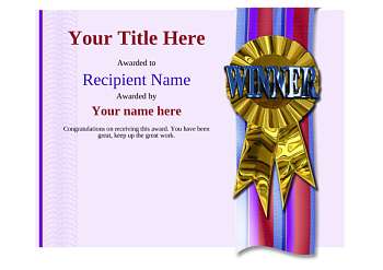 Free Rifle Shooting Certificate templates - Add Printable Badges &amp; Medals