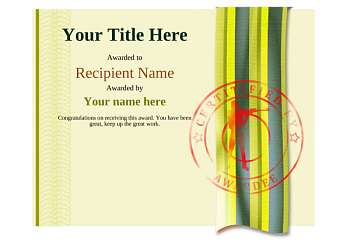 Free Rifle Shooting Certificate templates - Add Printable Badges &amp; Medals