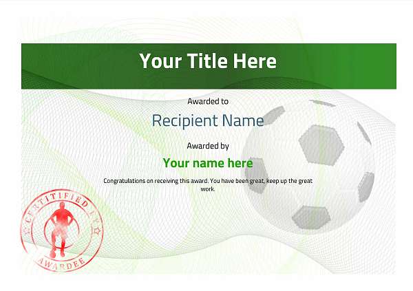 certificate-template-soccer-modern-3gssr Image