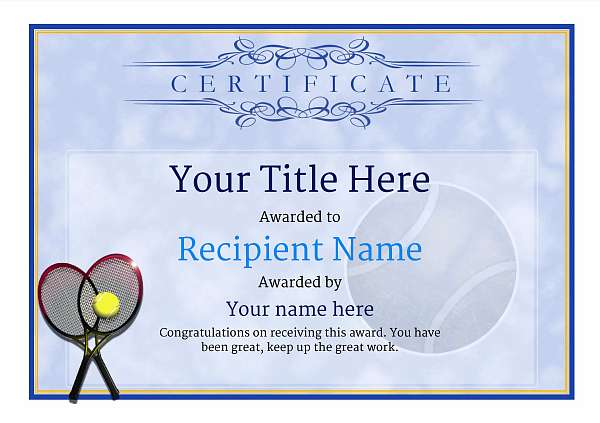 Table Tennis Certificate Templates Free FREE PRINTABLE TEMPLATES