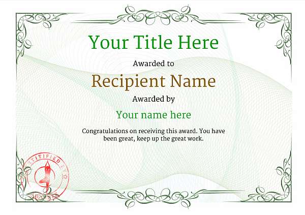 certificate-template-yoga-classic-2gysr Image