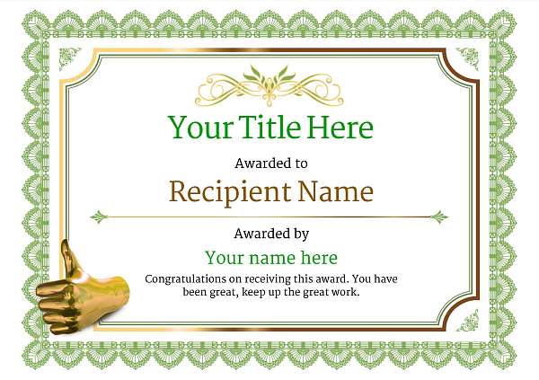 certificate-template-yoga-classic-3gtnn Image