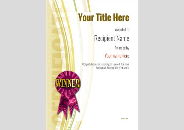 certificate-template-yoga-modern-1ywrp Image