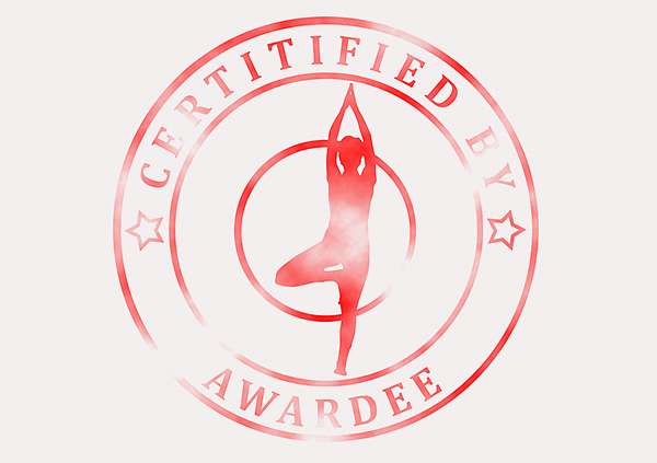 certificate-template-yoga-modern-3-grey-bysr Image