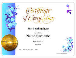 Certificate of Completion - Free Quality Printable PDF Templates to ...