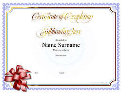 Certificate of Completion - Free Quality Printable PDF Templates to ...