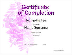 Certificate of Completion - Free Quality Printable PDF Templates to ...
