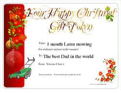 simple free christmas design gift template with fun decoration and black line border