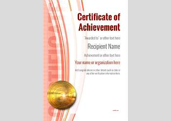 Certificate of Achievement - Free Templates easy to use Download &amp; Print