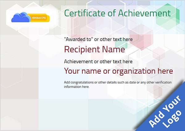 certificate-of-achievement-template-award-modern-style-5-default-blank Image