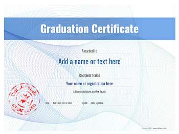 Graduation Certificate Templates - Free and Simple to Use