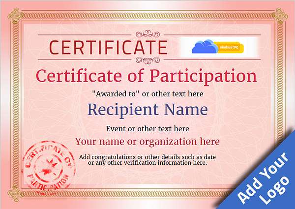 certificate-of-participation-template-award-modern-style-4-default-medal Image