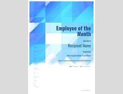 Free Employee Of The Month Certificate Templates