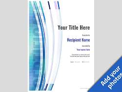 blank certificate template modern Image